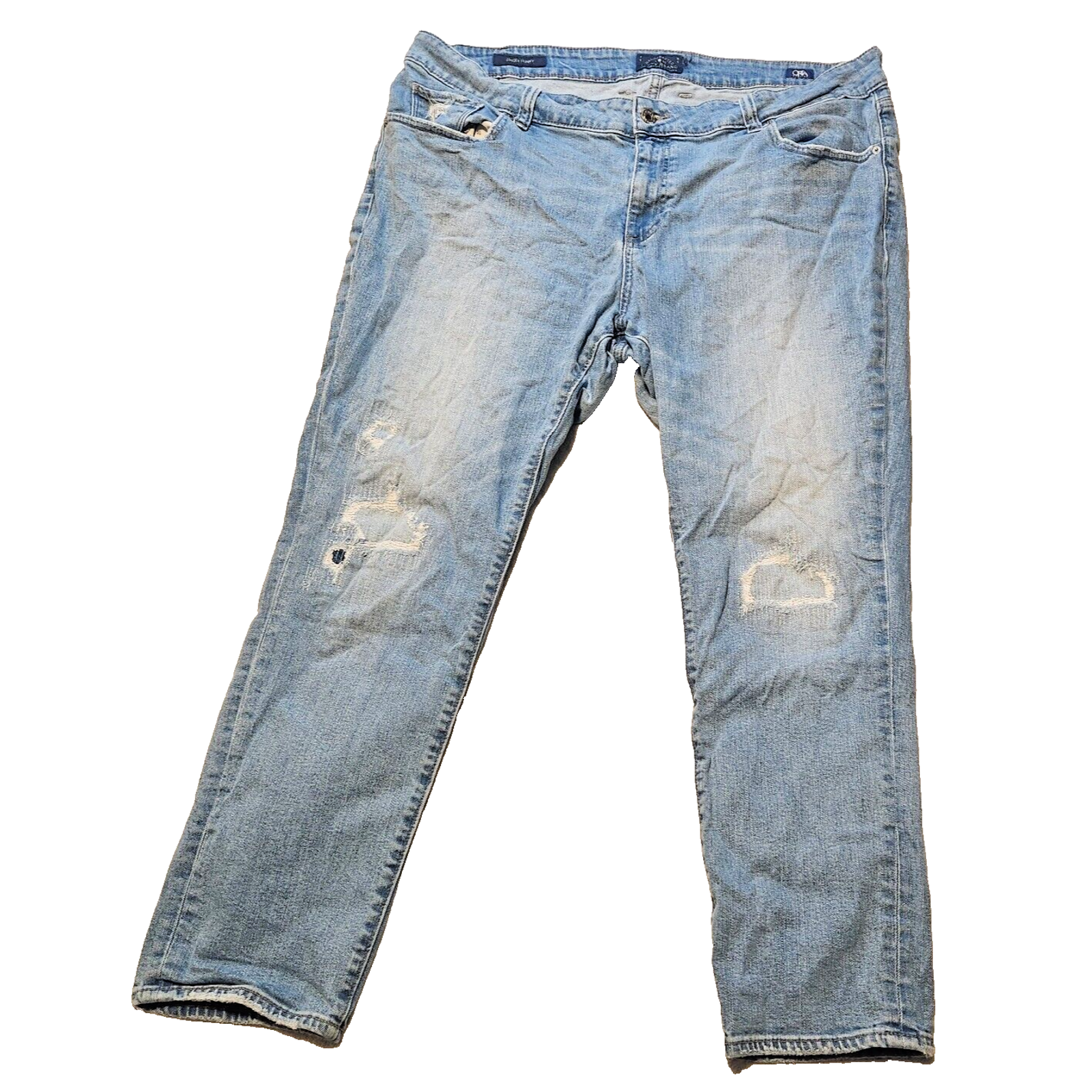 Lucky Brand Jeans Womens Size 4344 Ginger Skinny Distressed Orta Premium Denim